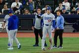 「大谷翔平は「大丈夫だ」　捕手の手が接触…ロバーツ監督が“軽傷”強調「左腕で良かった」」の画像1