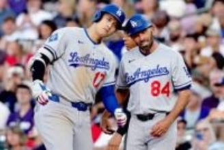 大谷翔平は“ルース超え”52戦連続出塁　1安打2四球2得点、ド軍大勝で連敗ストップ