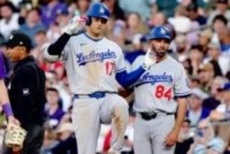大谷翔平、52戦連続出塁でルース超え　右前打でアジア選手記録に並ぶ…初回には今季初盗塁も