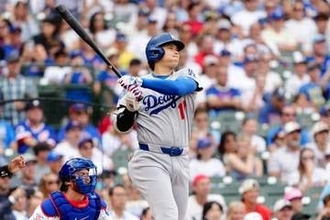 大谷翔平、25号先頭打者弾　今永から豪快ライナー弾、敵地騒然…イチローの日本人記録に「あと2本」