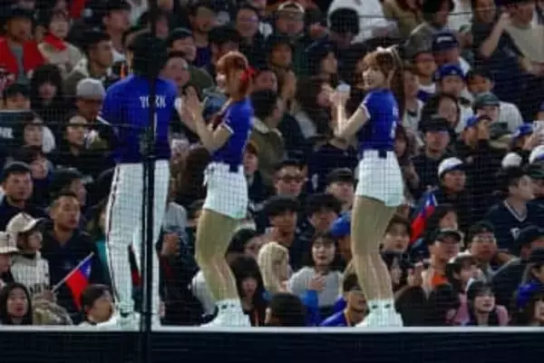 台湾美女軍団の中でも「マジで可愛すぎ」　“親日”金髪チアに視線釘付け「魅力的」