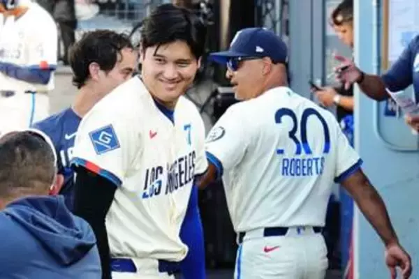 大谷翔平の情報が届く前…指揮官が現れた“場所”　ド軍本拠地で珍しい光景「なんと」