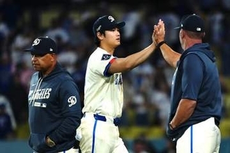 ド軍に現われた“刺客”　大谷も対処できず…救世主の登場にLA局も大興奮「Buhhh!!」