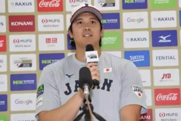 大谷翔平、韓国記者にニヤリ「注目しています」　前日会見で…突如見せた“悪い顔”