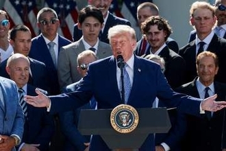 トランプ大統領が「恥ずかしい失言」　ド軍の前で「気づいてない」…米紙が指摘