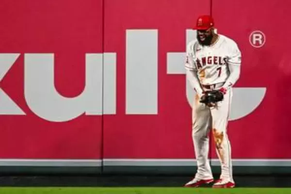 エ軍アデル、1試合3度のHRキャッチ　「1-0」ゲームを救う…9回は観客席に飛び込むも美技成立