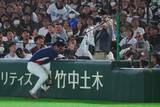 「韓国代表にアクシデント　一塁手がフェンス激突…場内騒然、亀井コーチ駆け寄る」の画像1