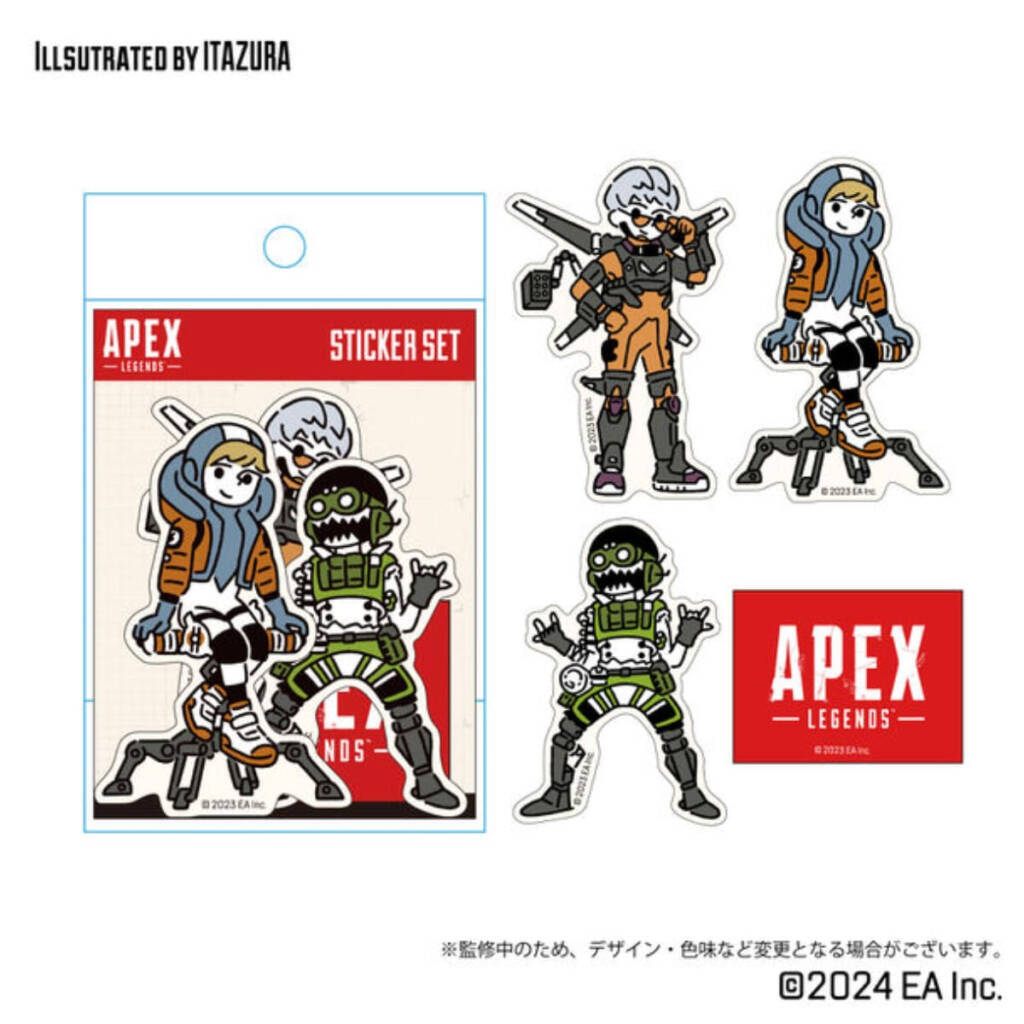 「Apex Legends」公式グッズ5種が新発表！イラストレーターITAZURAさん描き下ろしのデフォルメデザイン