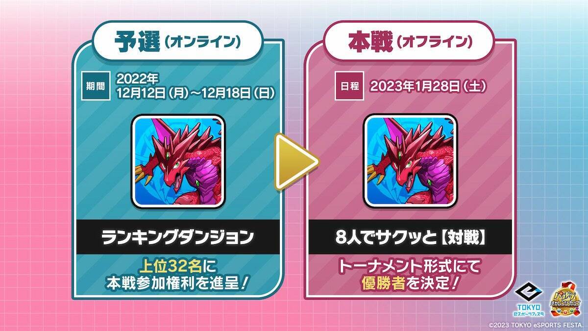 「東京eスポーツフェスタ2023」で「パズドラチャレンジカップ」開催！オンライン予選はランキングダンジョンで！
