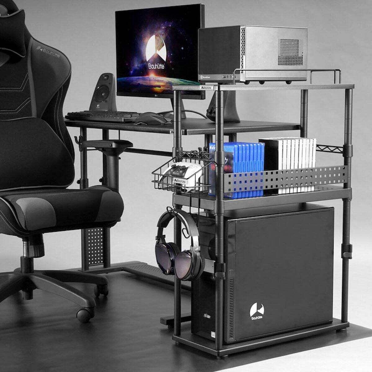 カッコいいんだから魅せつけちゃおう！ディスプレイしつつ収納できるBauhutte「GAMING DISPLAY STAND」登場！