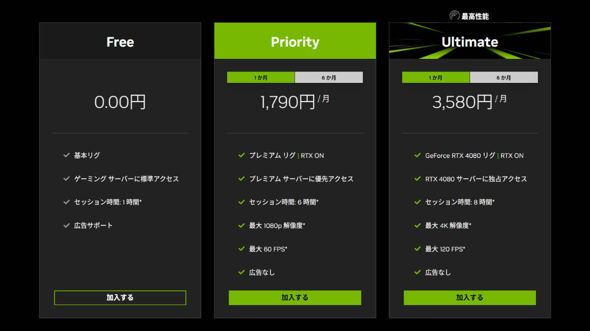 NVIDIAがクラウドゲーミング「GeForce NOW」の日本国内向け提供を開始、無料プランや4K/120FPS対応プランなど