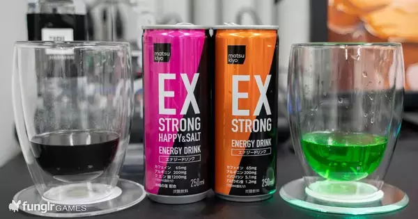 マツモトキヨシのオリジナルブランドmatsukiyoから登場した「EX STRONG ENERGY DRINK」「EX STRONG HAPPY&SALT」をレビュー！