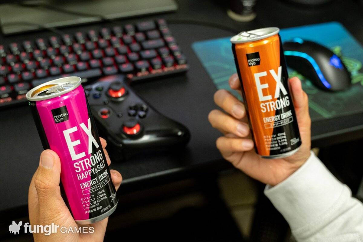 マツモトキヨシのオリジナルブランドmatsukiyoから登場した「EX STRONG ENERGY DRINK」「EX STRONG HAPPY&SALT」をレビュー！