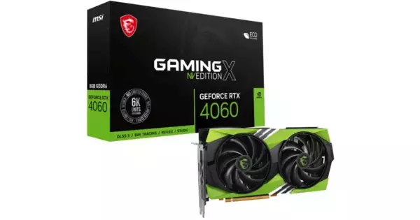 全世界6,000枚限定！MSIからNVIDIAカラーの限定グラフィックスカード「GeForce RTX 4060 GAMING X NV EDITION 8G」が発売
