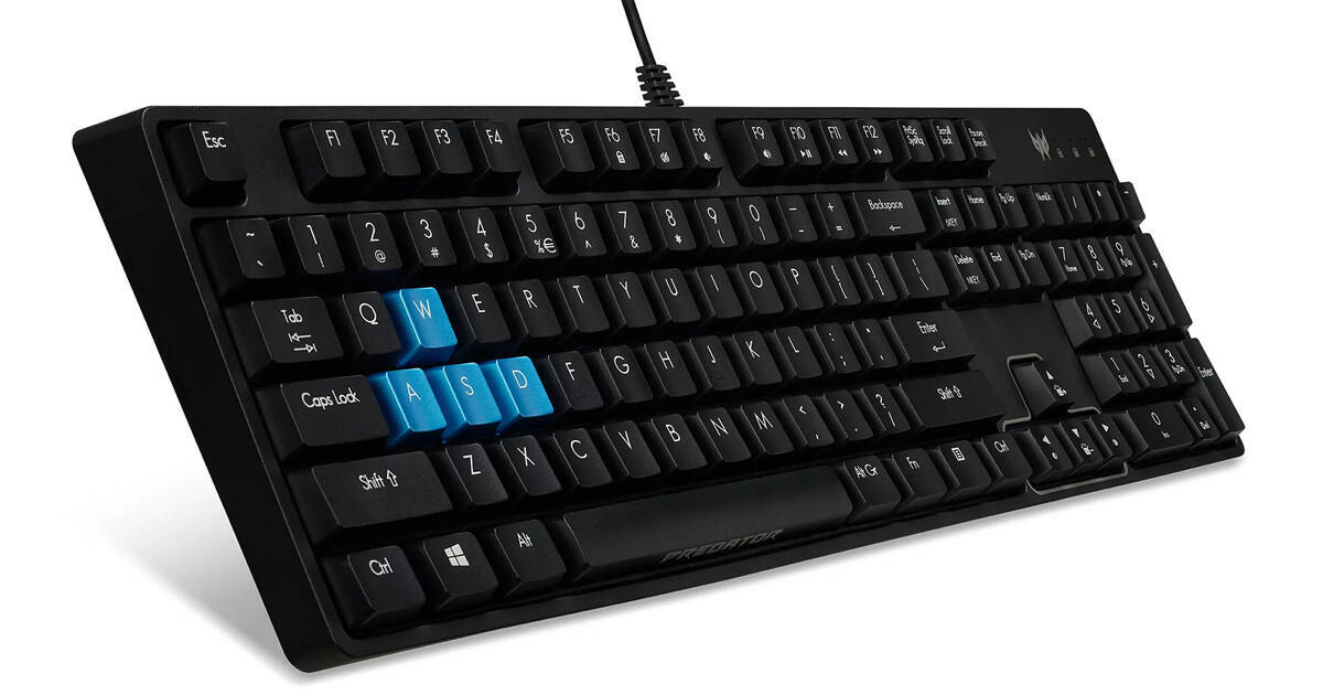 Acerがcherry Mx青軸スイッチ採用のゲーミングキーボード Predator Aethon 300 発売 年2月8日 エキサイトニュース