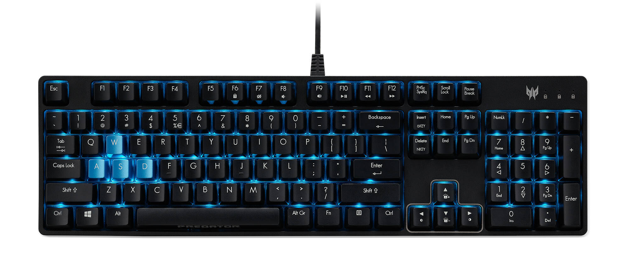 AcerがCherry MX青軸スイッチ採用のゲーミングキーボード「Predator Aethon 300」発売