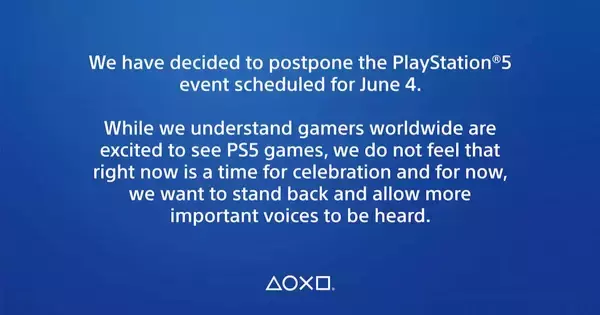 日本時間6月5日配信予定だったPlayStation 5に関する映像イベントの延期を発表