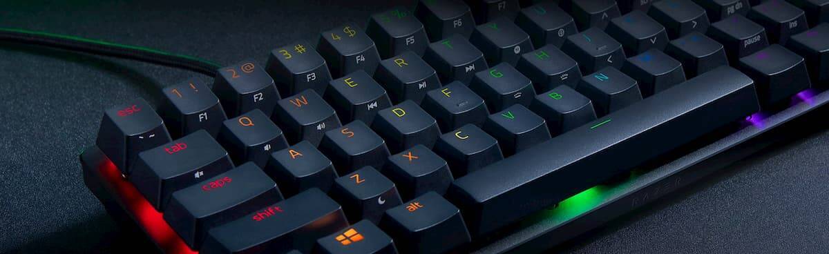 Razerがファンクションキー、テンキーレスで60%小型のゲーミングキーボード「Razer Huntsman Mini」発表