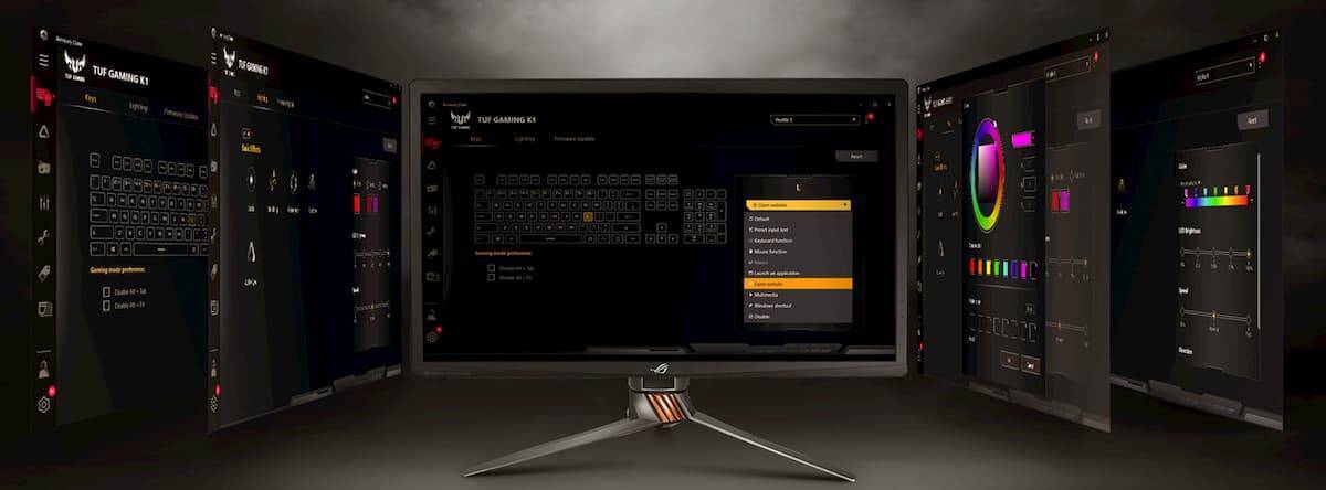 直感的にボリューム調整が出来る耐水性にも優れたゲーミングキーボード ASUS「TUF Gaming K1」発表