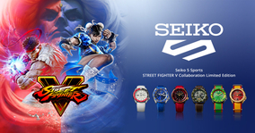 「セイコー」と「ストＶ」のコラボ！キャラクターモチーフの腕時計全6モデルが「＜セイコー 5スポーツ＞ストリートファイターV コラボレーション限定モデル」として登場！！