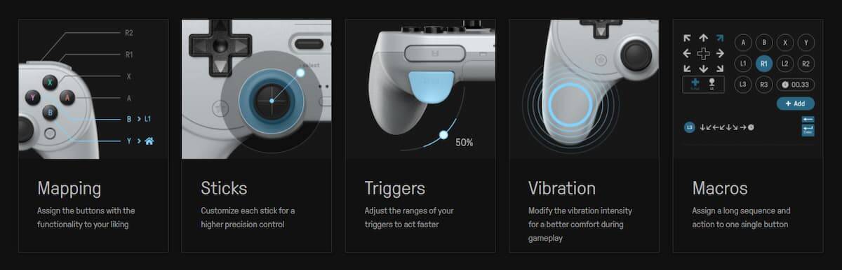 Nintendo Switch、PC、Androidと幅広く使える多機能ゲームハッド「8BitDo Pro 2」発表！