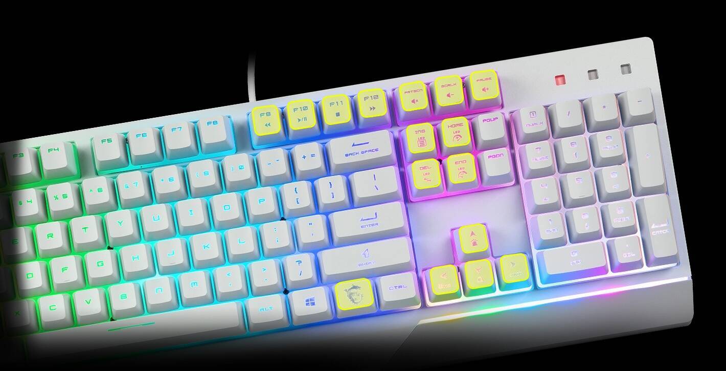MSIからキーボードとマウスがセットになったエントリークラスのゲーミングデバイスセット「VIGOR GK30 COMBO WHITE JP」が発売！