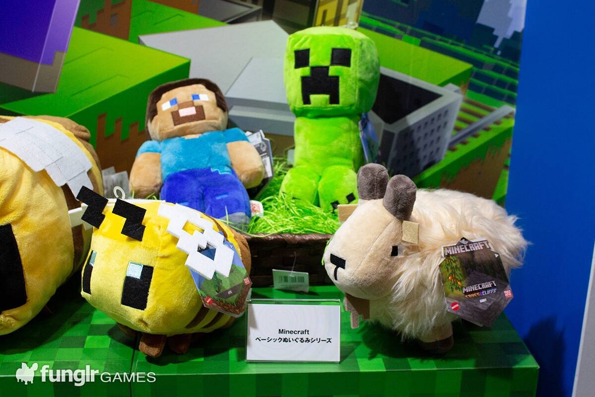 マインクラフト のぬいぐるみに新しいシリーズが登場 Tgs21 Happinet ブースにマイクラグッズが盛り沢山 21年10月4日 エキサイトニュース