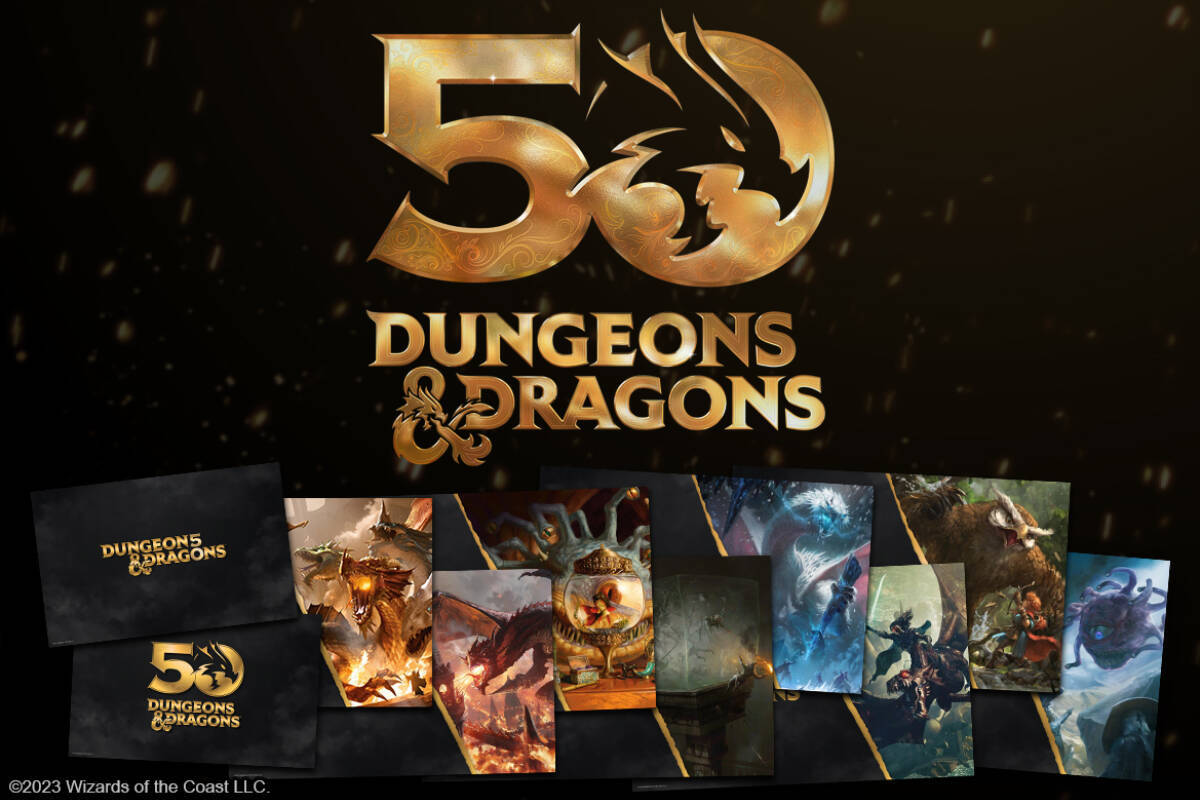 D&D生誕50周年の記念壁紙やオリジナル年賀状などが公開、日本語版「バルダーズ・ゲート3」は間もなく発売