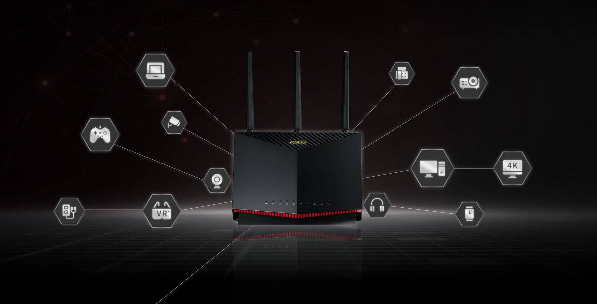 ASUSが160MHzチャネル幅の超高速Wi-Fi6デュアルバンド対応ルーター「RT-AX86U Pro」を発表！