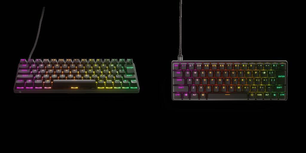 SteelSeriesから従来比60%サイズの小型キーボード「Apex Pro Mini」「Apex Pro Mini Wireless」が発表！