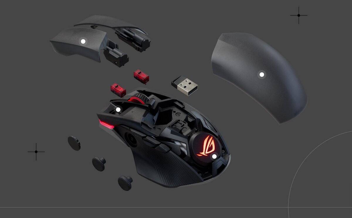 人気のジョイスティック付きゲーミングマウスに最上位モデルASUS「ROG Chakram X」が登場！