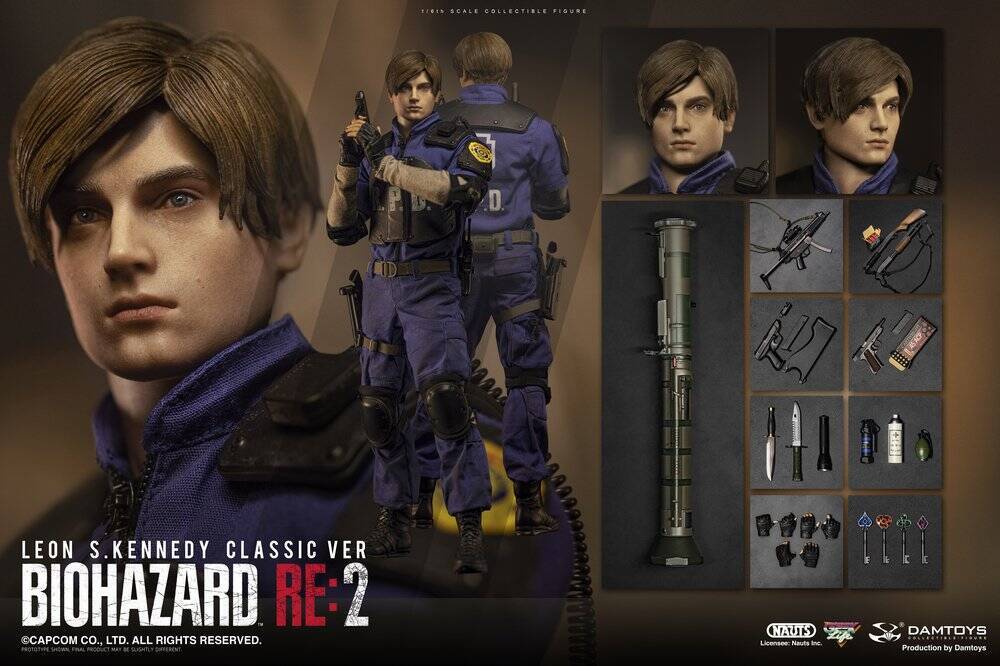 オリジナル版コスチュームを再現した バイオハザード Re 2 の1 6フィギュア レオン S ケネディ クレア レッドフィールド 受注開始 22年7月12日 エキサイトニュース