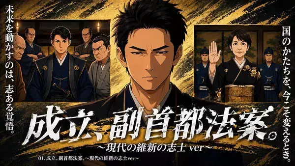 また出た維新クオリティー！ 副首都法の自画自賛AI動画が大炎上…カッコつけアニメ調でダダすべり