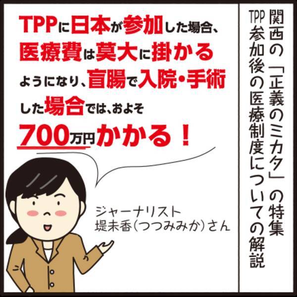 イラストで解説 日本がtppに参加すると盲腸で700万円掛かるようになる 15年10月17日 エキサイトニュース