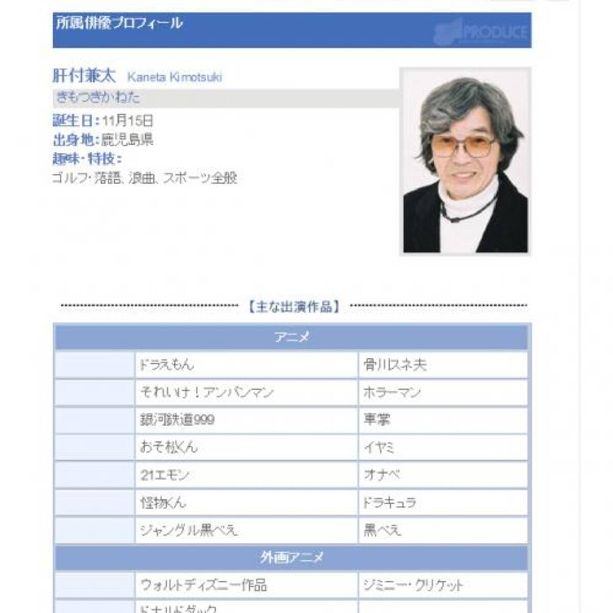 ドラえもん スネ夫役などでおなじみの声優 肝付兼太さん死去 16年10月24日 エキサイトニュース