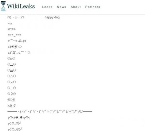 米ciaが日本の顔文字を収集 Wikileaks のリークによって明らかに 17年3月11日 エキサイトニュース