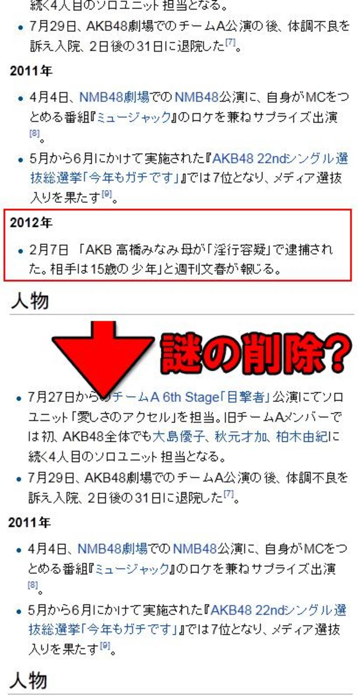 Akb48高橋みなみが自身のブログで謝罪 Wikipediaでは項目削除合戦中 12年2月17日 エキサイトニュース