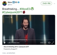 『Xbox E3 Briefing 2019』にキアヌ・リーブス登場で会場大盛り上がり