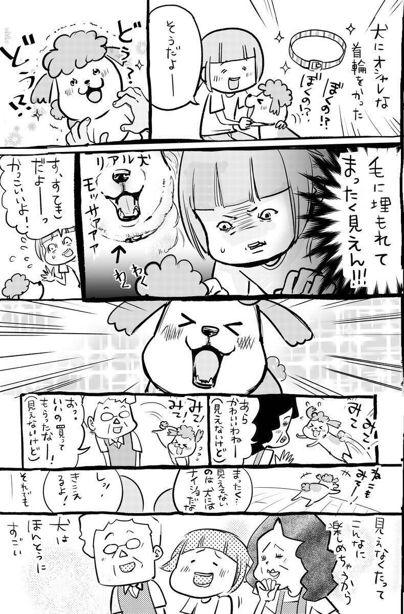 犬と猫に首輪を買った結果 犬 まったくみえない 猫 脱出劇 Twitter漫画に共感の声多数 19年6月14日 エキサイトニュース