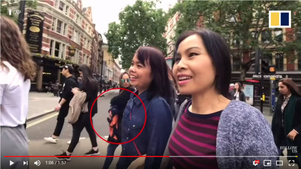 動画 タイ人観光客がロンドンでスリ被害 自撮り動画に映っていたのは美人すぎるスリグループ 19年7月5日 エキサイトニュース