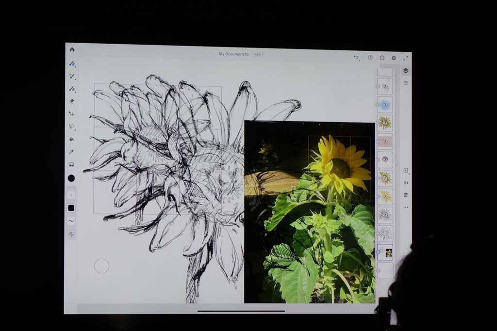アドビがプロのイラストレーターに向けたipad用ドロー ペイントアプリ Adobe Fresco をお披露目 Photoshopのブラシにベクターの ブラシも組み合わせ可能に 19年8月16日 エキサイトニュース 2 2