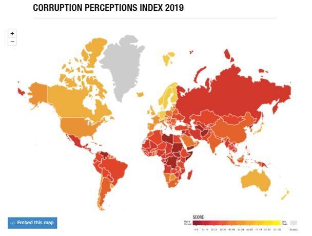 日本の汚職レベルの順位は? 2019年度の「腐敗認識指数(Corruption Perceptions Index)」発表