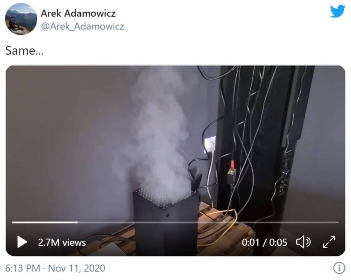 煙が立ちこもる Xbox Series X の動画がtwitterで拡散される だまされてはいけない Vapeで再現可能 年11月14日 エキサイトニュース