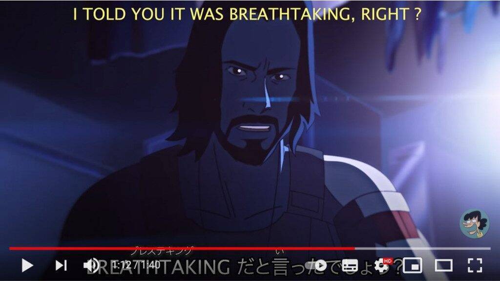 Google翻訳並みに日本語訳がバグってるアニメ版 サイバーパンク77 それでもゲームほどではありません 21年1月9日 エキサイトニュース 2 2