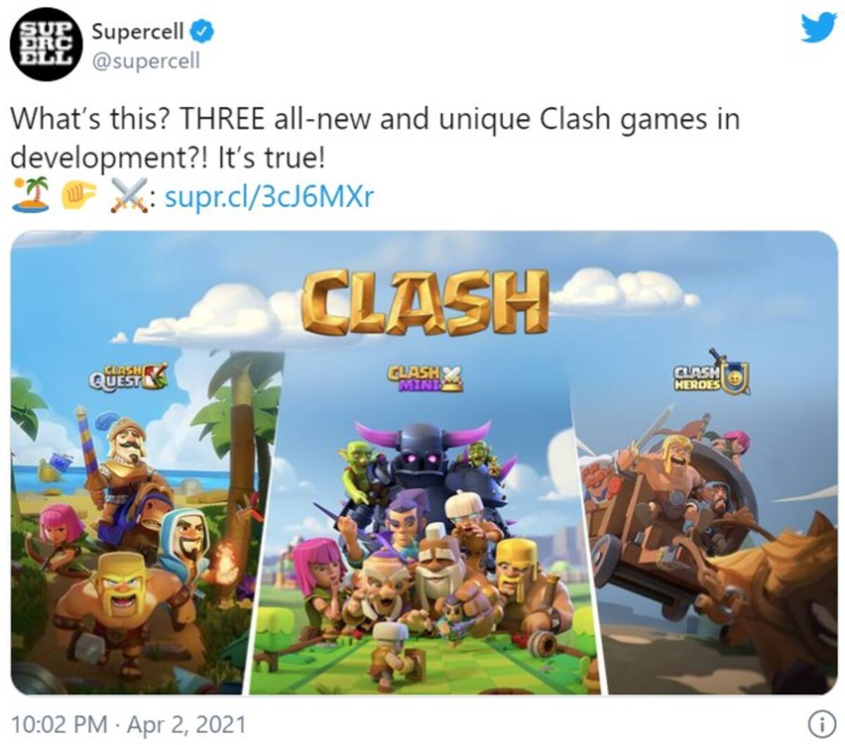 Supercellが開発中の Clash Quest クラッシュ クエスト Clash Mini クラッシュ ミニ Clash Heroes クラッシュ ヒーローズ を発表 21年4月3日 エキサイトニュース