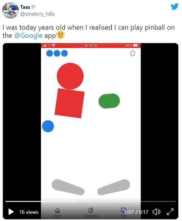 Ios版のgoogleアプリでピンボールが遊べることが発覚 21年7月3日 エキサイトニュース