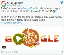 Google Doodleがピザをモチーフにしたパズルゲームを公開 「結構ハマるな」「最後のデザートピザで詰んでる」