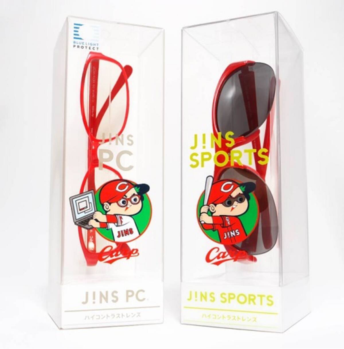 Pcを構えるカープ坊や 広島東洋カープ Jinsのコラボメガネ サングラスが広島限定で合計00個販売へ 13年8月12日 エキサイトニュース 2 2