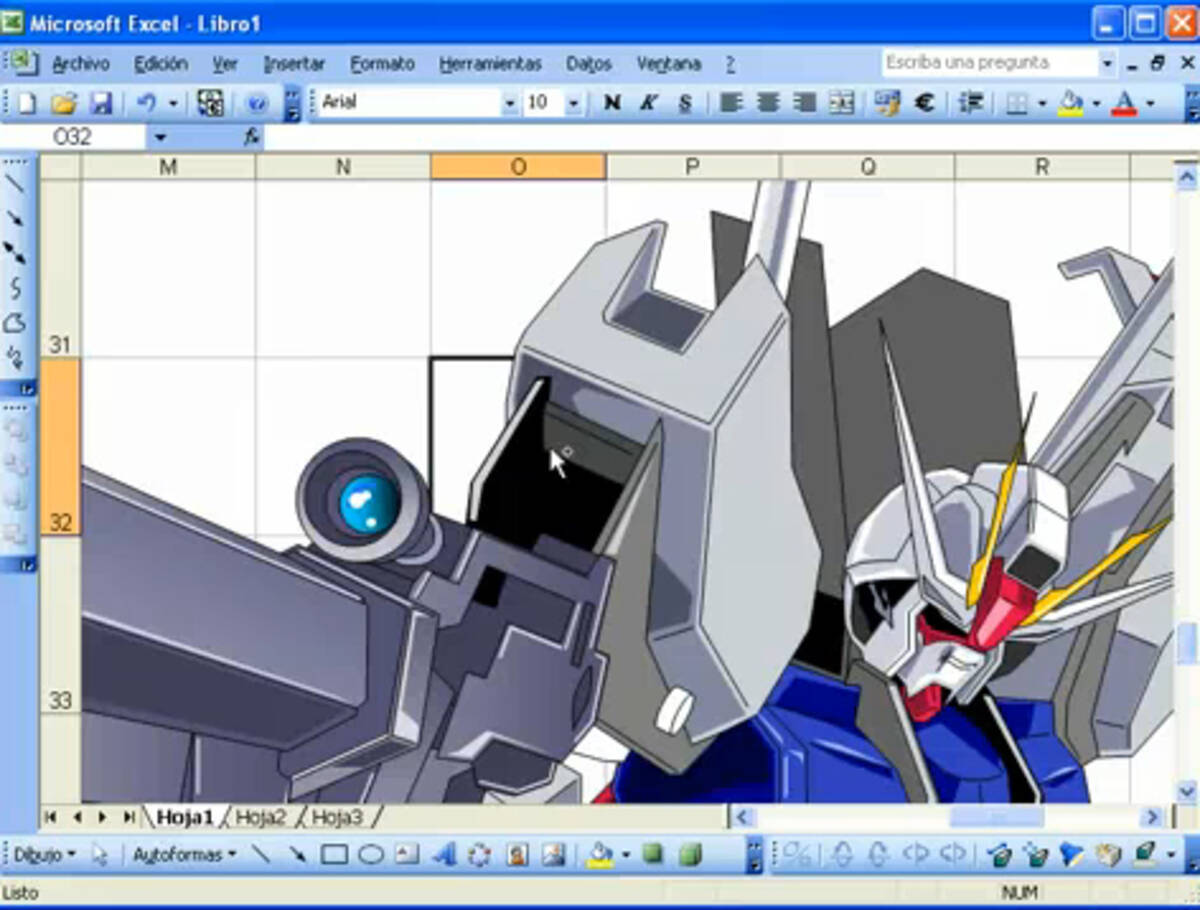 エクセル のオートシェイプでハイクオリティなガンダムを描いてしまう動画 10年3月2日 エキサイトニュース