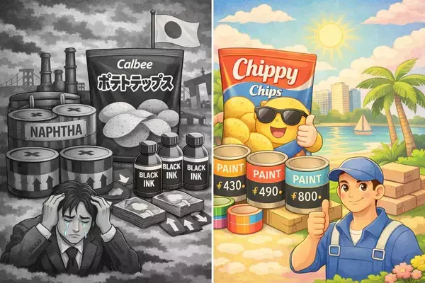 カルビー白黒化が露呈した日本の異常性と、完全安定を続けるフィリピンのインク・塗料市場